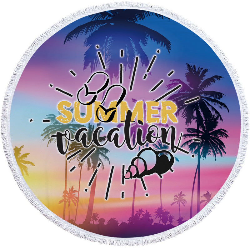 Round beach towel