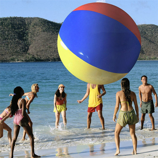 Inflatable Beach Ball Playing Water