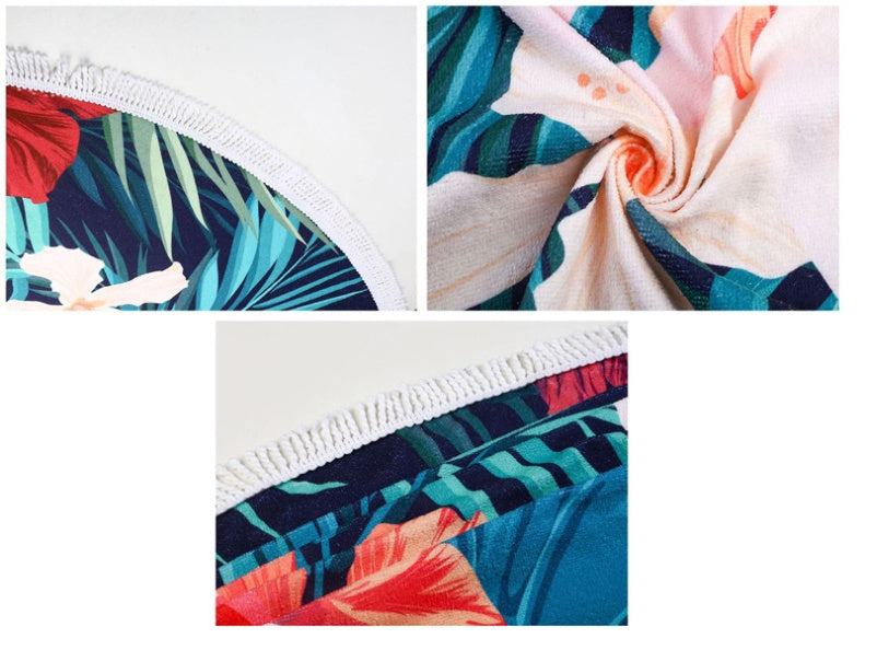 Round beach towel