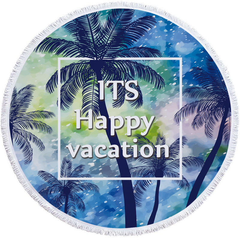 Round beach towel