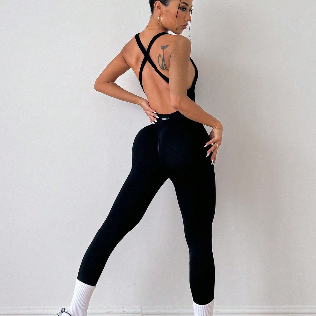 Cross-strap Pants Quick-drying Yoga Jumpsuit