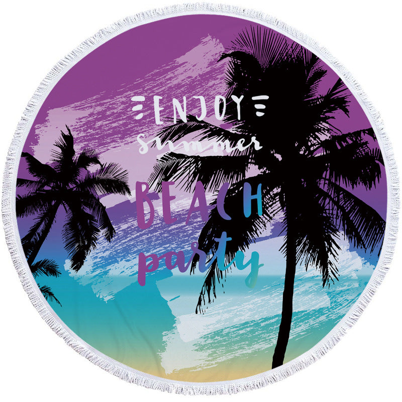 Round beach towel