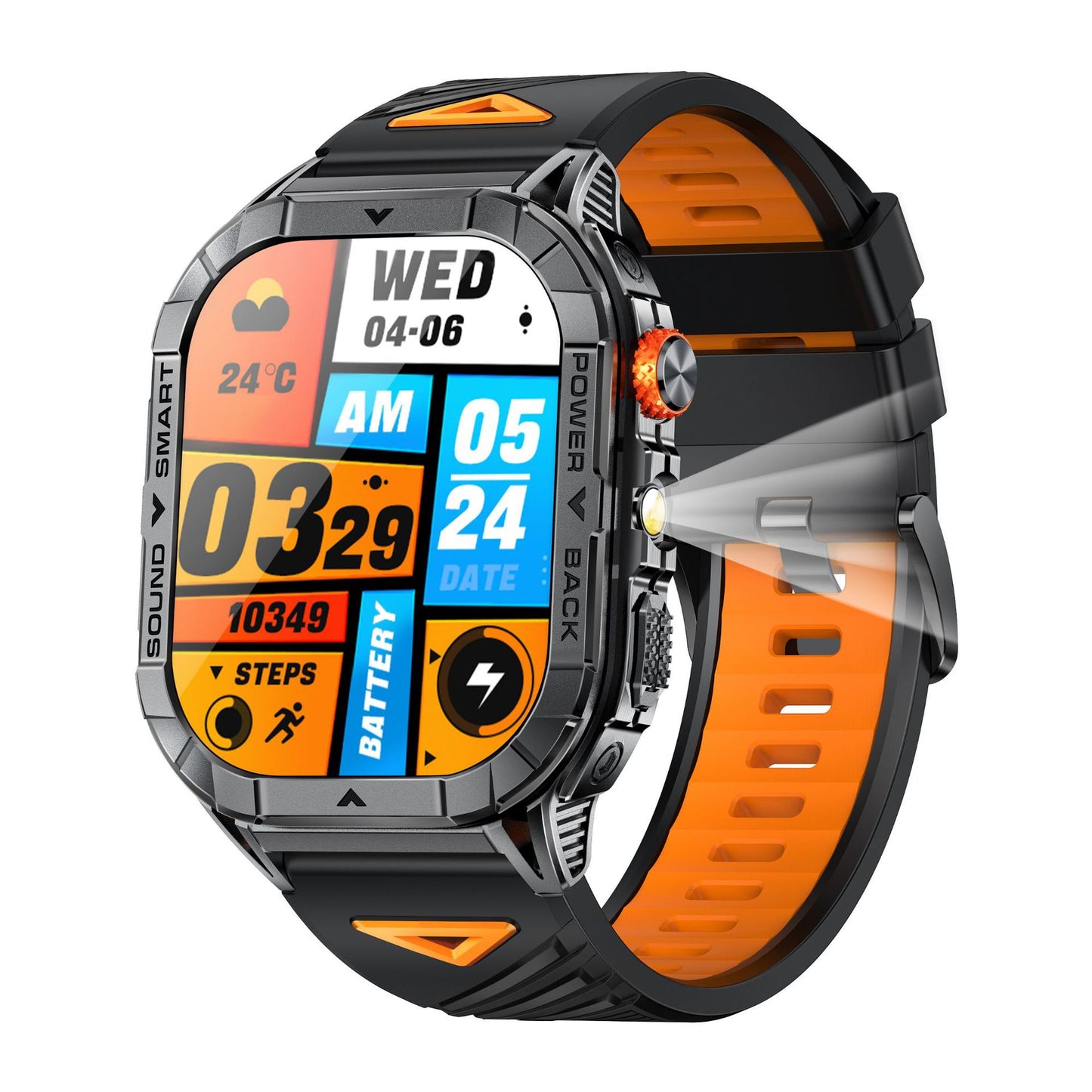 K70A Smartwatch With Heart Rate Monitoring And Bluetooth Calling